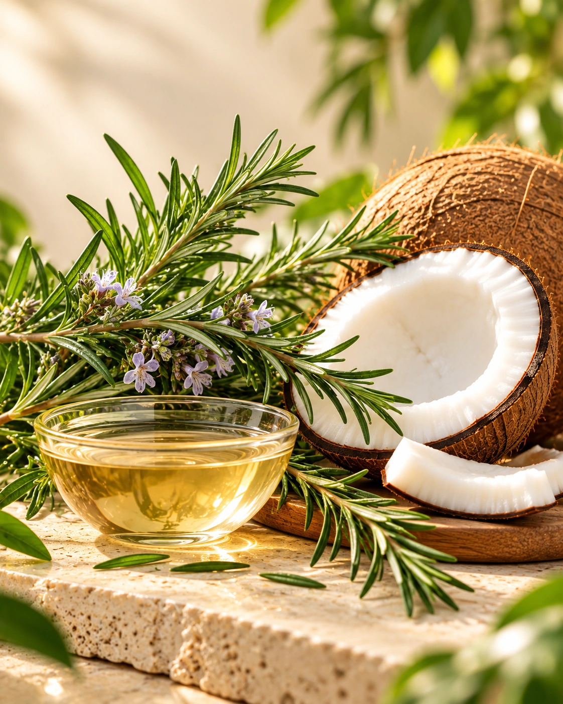 Roshona Rosemary Coconut Hair Oil - Image 3